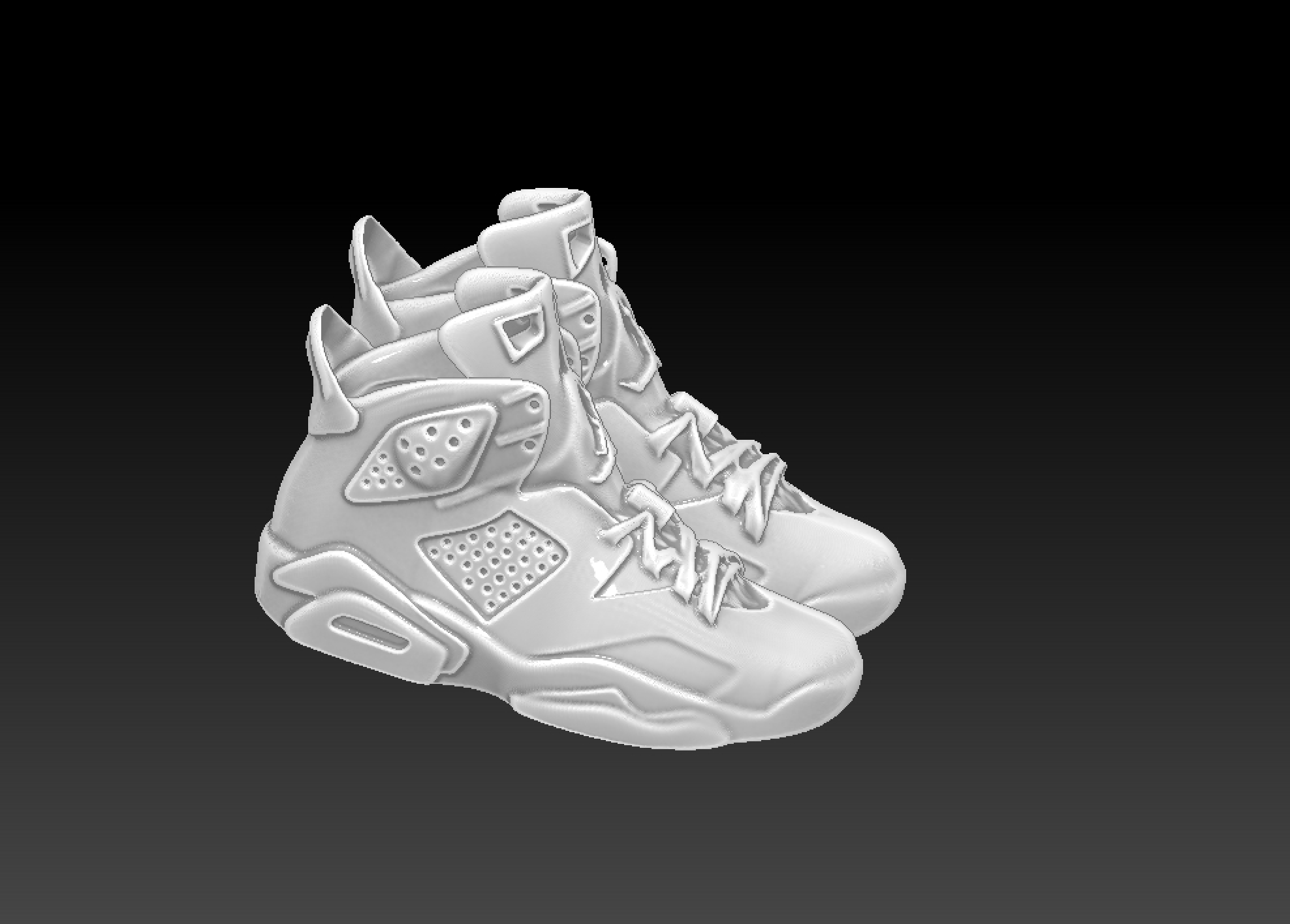 3D file NIKE AIR JORDAN 6 Finger Sneakers・Template to download and 3D